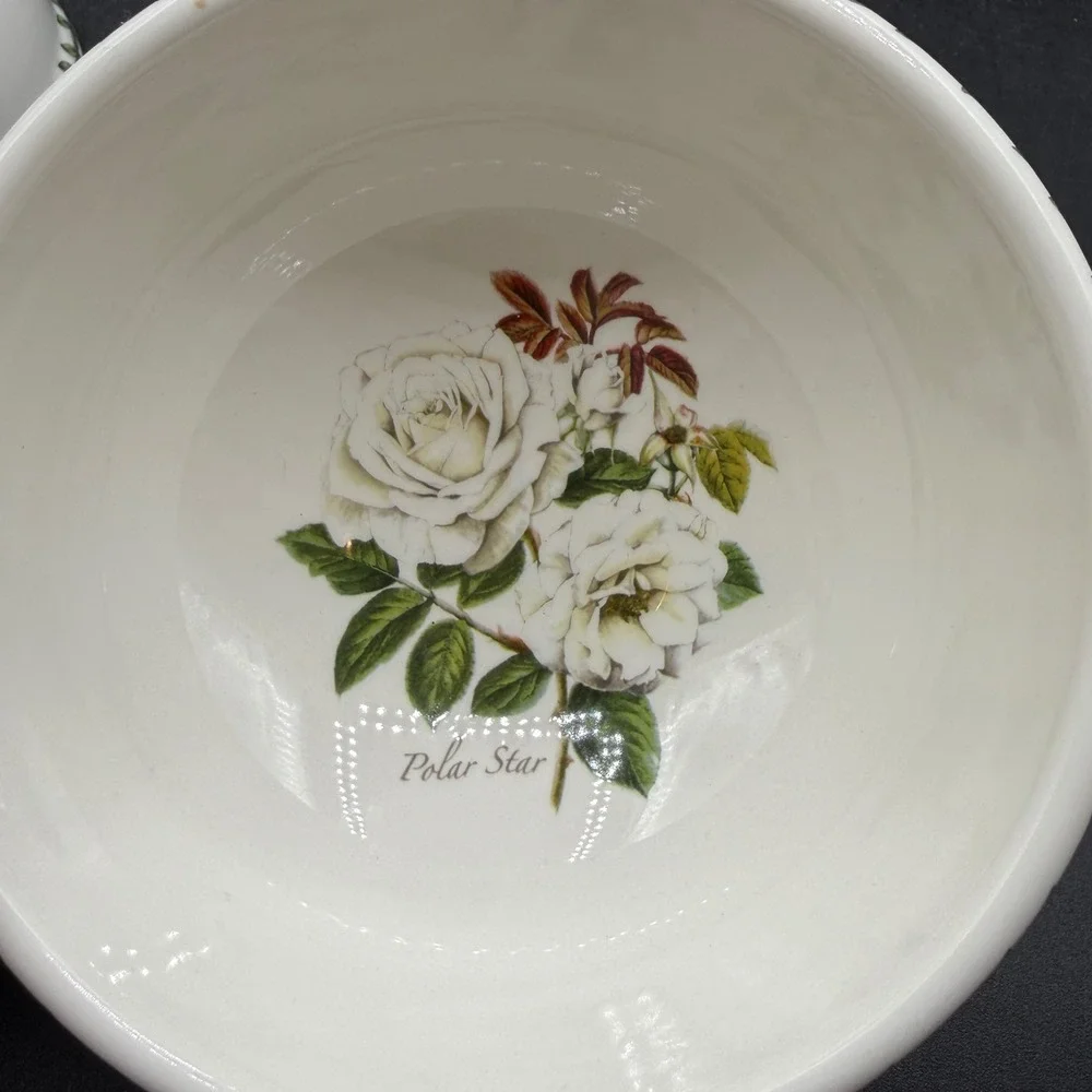 Vintage 2004 Portmeirion Botanic Roses Cereal Bowls Set of 4 Fragrant Cloud